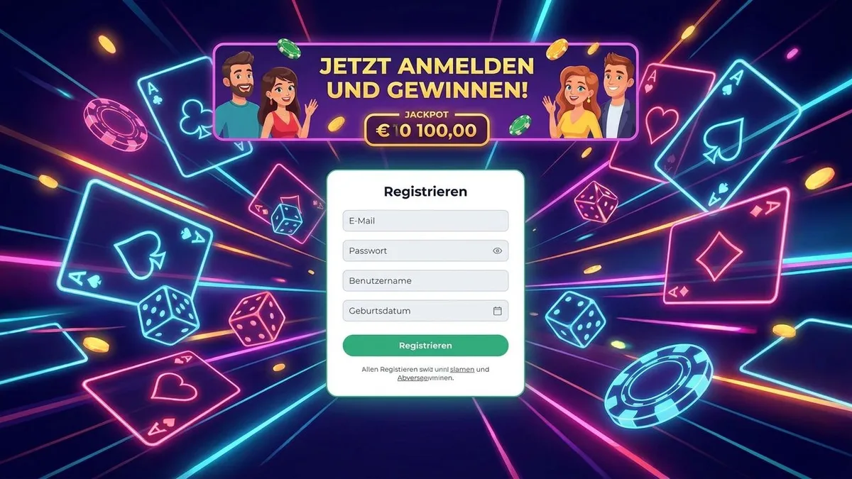 Registrierung mit Bonus